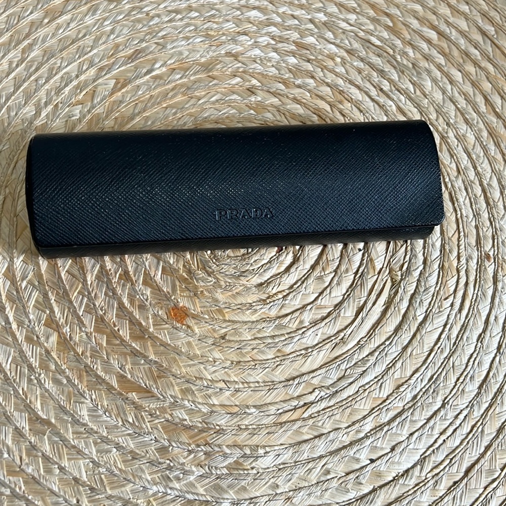Prada Hardcover Flip Flop Top Protective Eyeglasses Case
